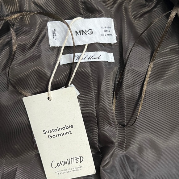 NWT - Mango Women’s Double Breasted Wool Blended Coat - Size M - Picture 13 of 15